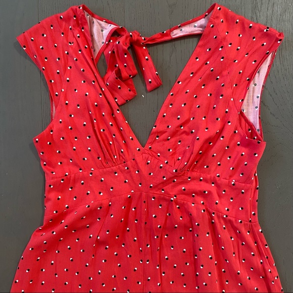 ASOS Spotted Jumpsuit in Red - Picture 4 of 6